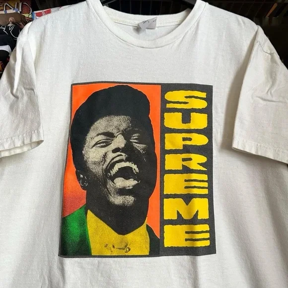 Supreme New York Little Richard White Tee L Tees - Short Sleeve